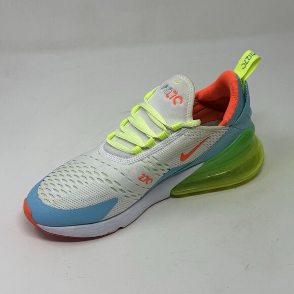 Nike Air Max 270 GS Shoes Sneakers Womens 8.5 Blue Barely Volt CJ9940-400 - Picture 8 of 16